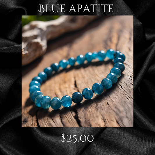 BLUE APATITE BRACELET